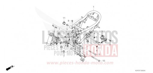 CARROSSERIE DE CHASSIS Z125MAS de 2025
